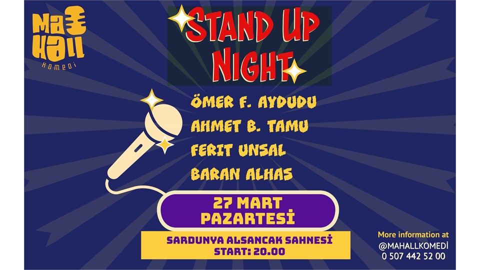 Stand Up - KOMEDİ MAHALL SHOW İzmir