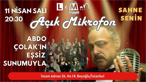 Leman Beyoğlu Açık Mikrofon Gecesi