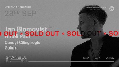 Jan Blomqvist İstanbul | Generic Music Presents '23