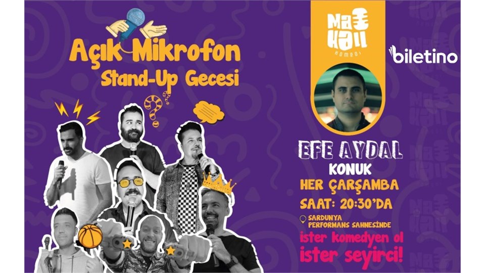 Açık Mikrofon Stand Up Gecesi Mahall Komedi İzmir
