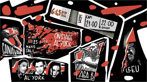 On Stage with Al'York: Aga B, Canavar, Leeu