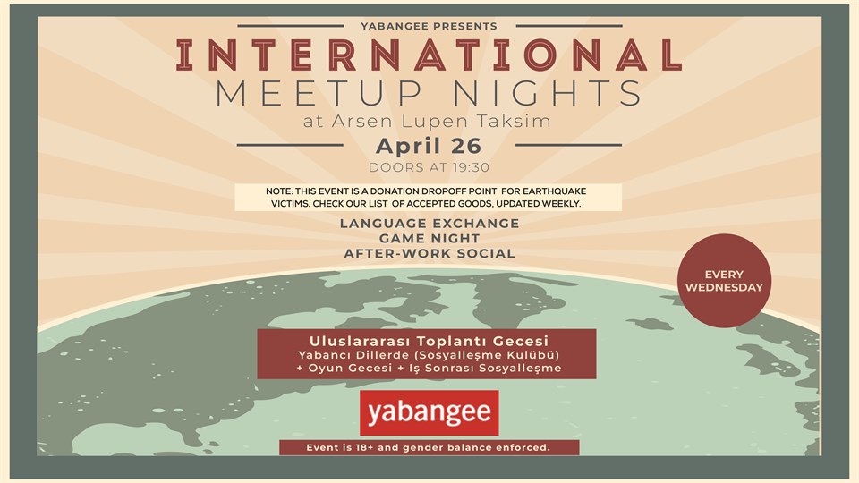 International Meetup Night #56: Language Exchange + Game Night + After-Work Social