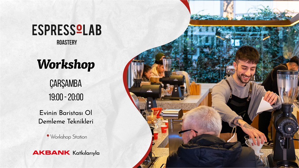 'Evinin Baristası Ol' - Demleme Teknikleri Workshop
