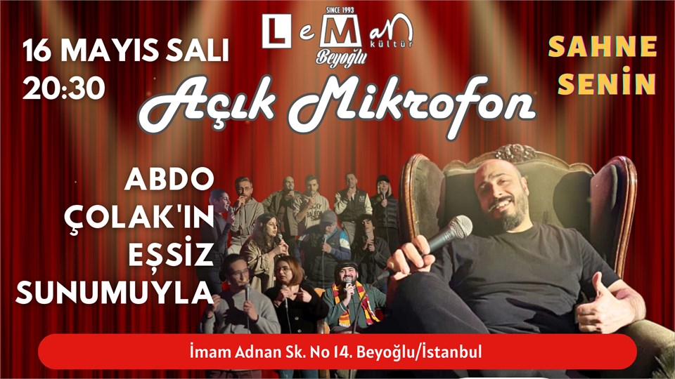 Leman Kültür Taksim Açık Mikrofon