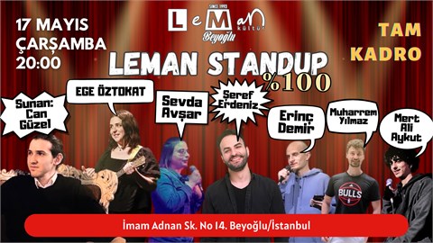 Leman Taksim Tam Kadro Standup Gecesi
