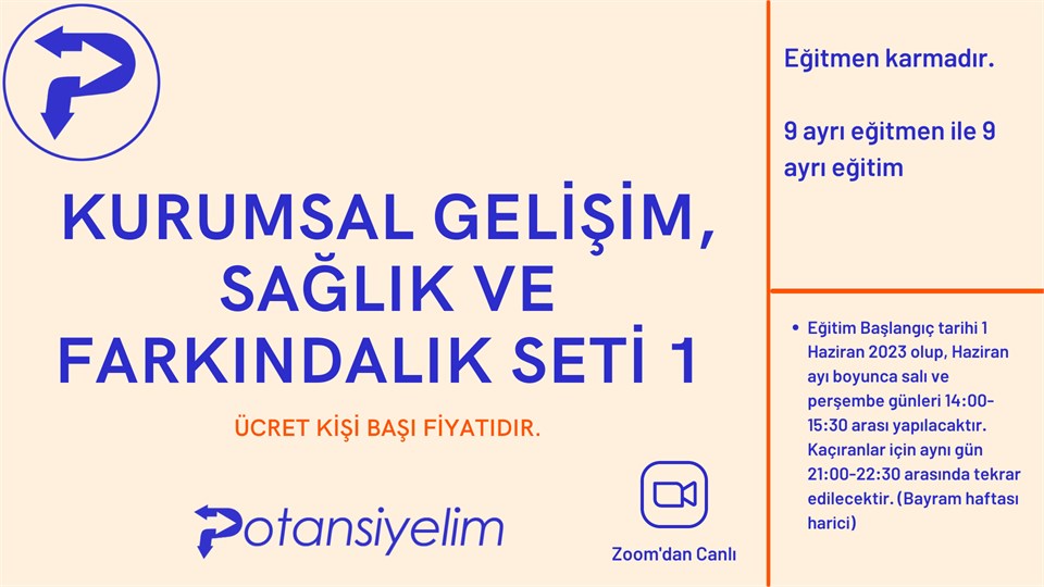 Kurumsal Gelişim, Sağlık ve Farkındalık Seti 1