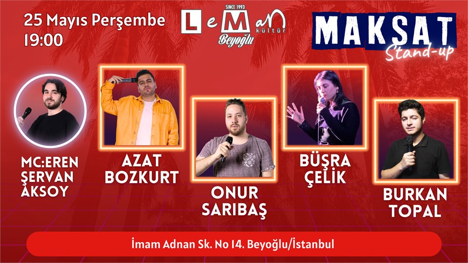Maksat Standup Taksim Komedi Gecesi