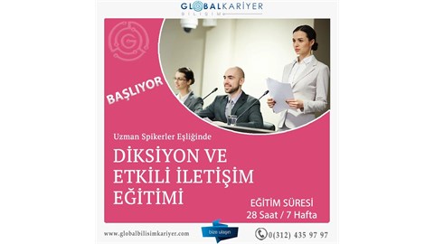 Diksiyon ve Etkili Konuşma Teknikleri Eğitimi %40 indirim ile başlıyor