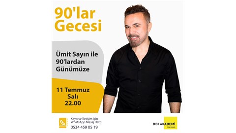Ümit Sayın ile 90'lar Gecesi