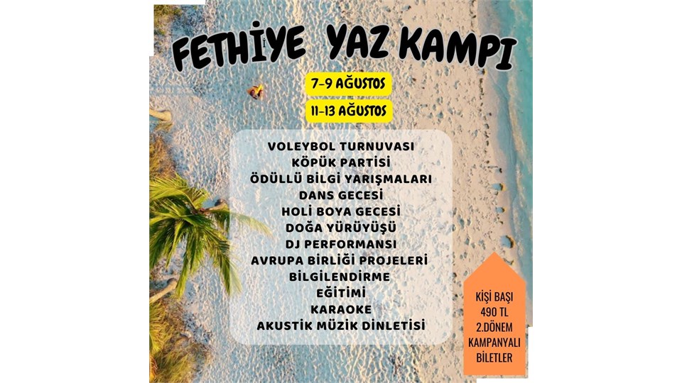 ERAMUSGRAM FETHİYE YAZ KAMPI