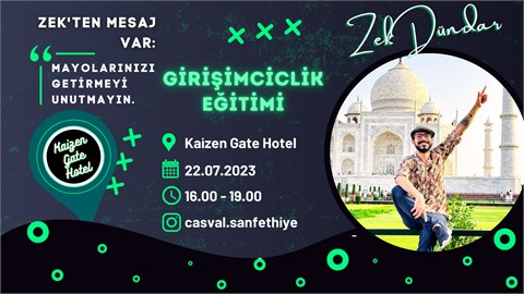 CASVAL Girişimcilik Eğitimi: Zek Dündar