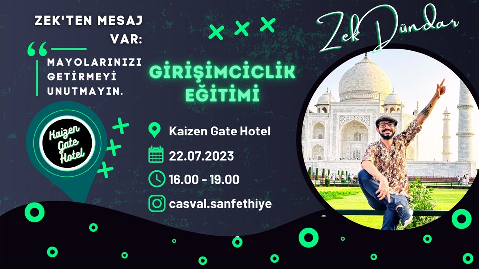 CASVAL Girişimcilik Eğitimi: Zek Dündar