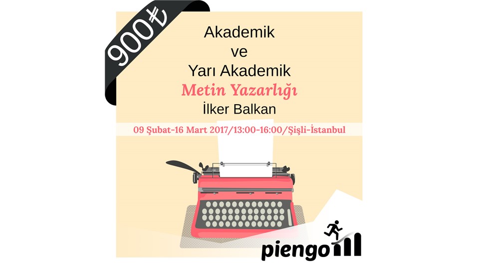 Akademik ve Yarı Akademik Metin Yazarlığı Eğitimi