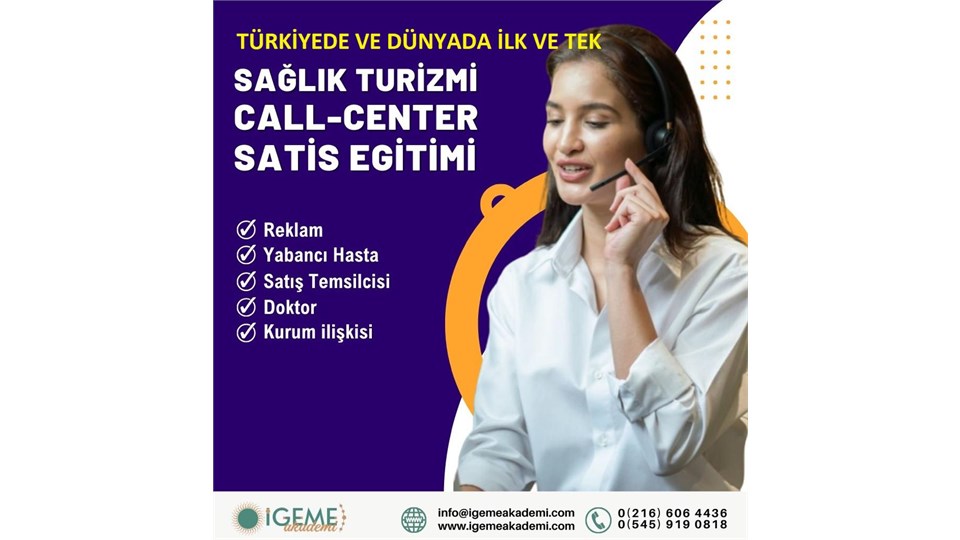 Sağlık Turizmi Call Center Satış Eğitimi (İSTANBUL) 