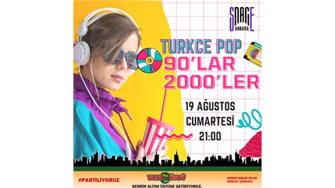 90'lar 2000'ler Türkçe Pop Partisi