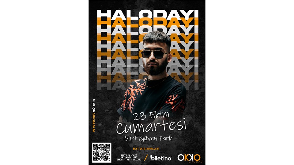 Siirt Halodayı 11 Kasım'da Güven Parkta..