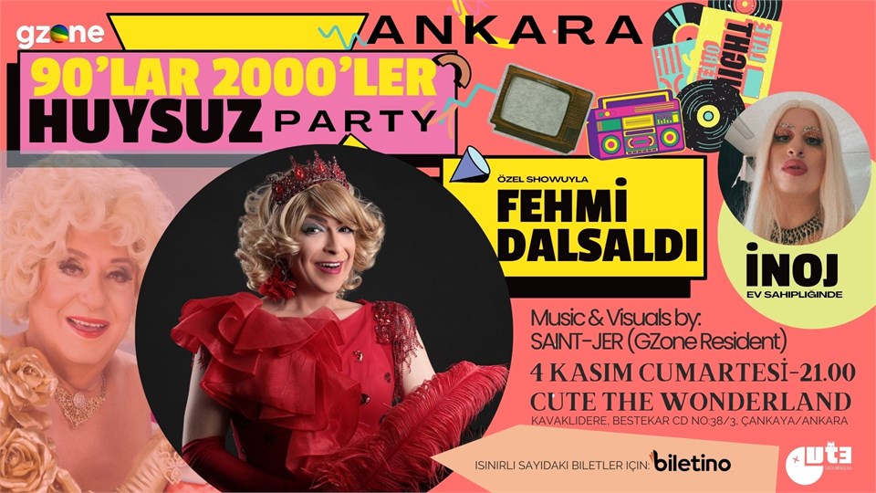 Ankara GZone 90lar 2000ler Huysuz Party (Fehmi Dalsaldı & Inoj) 