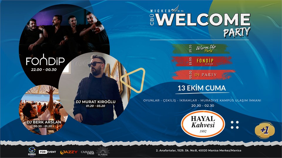 CBÜ WELCOME PARTY - HAYAL KAHVESİ MANİSA