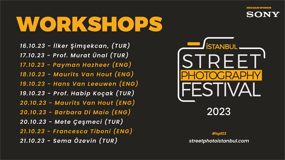 İstanbul Street Photo Festival 2023 Workshop
