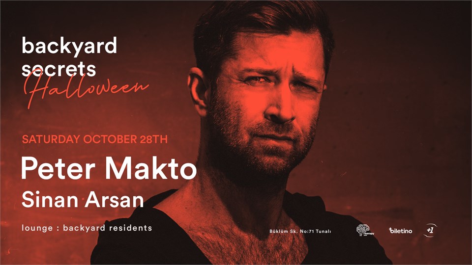 Halloween with Peter Makto @ backyard secrets