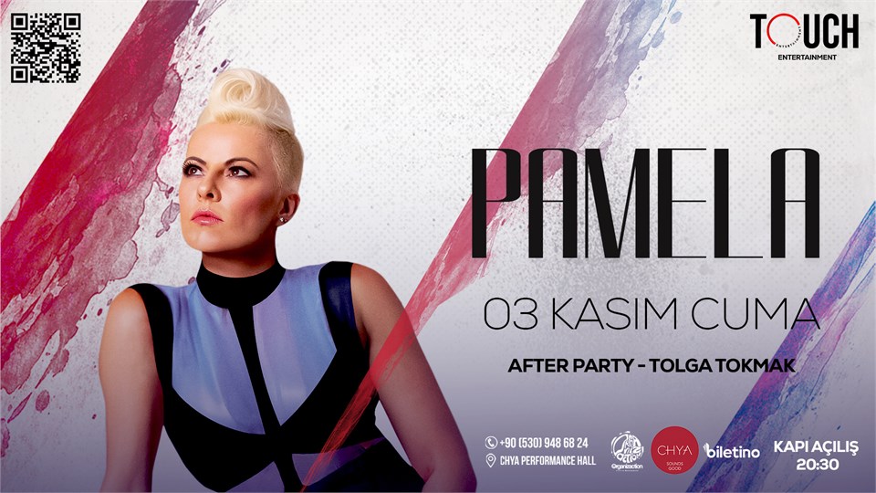 Pamela Konser | 03 Kasım Cuma | Konya Chya 