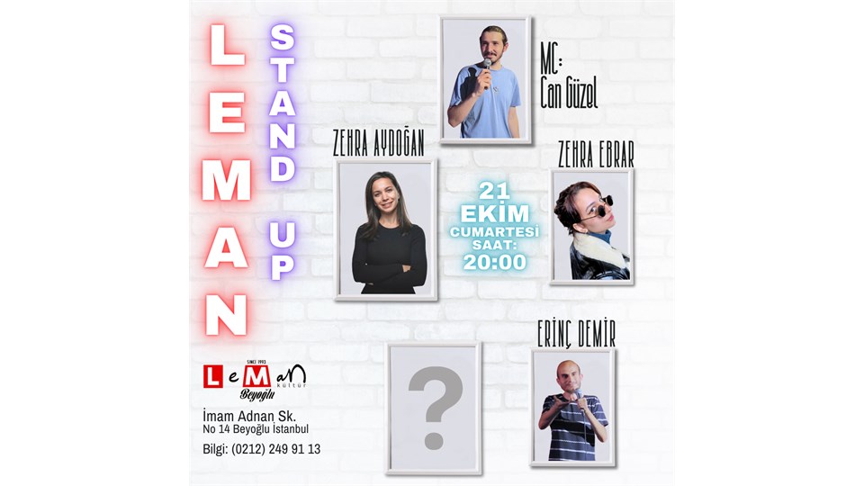 Taksim 4'lü Komedi Gecesi - Leman Kültür Stand Up