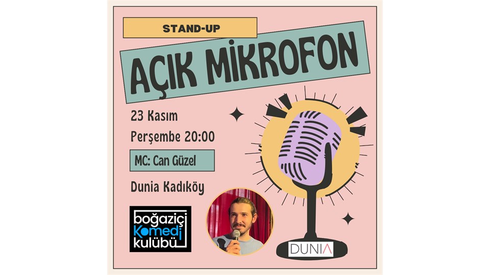 Boğaziçi Komedi Kulübü: Açık Mikrofon Stand-up Gecesi