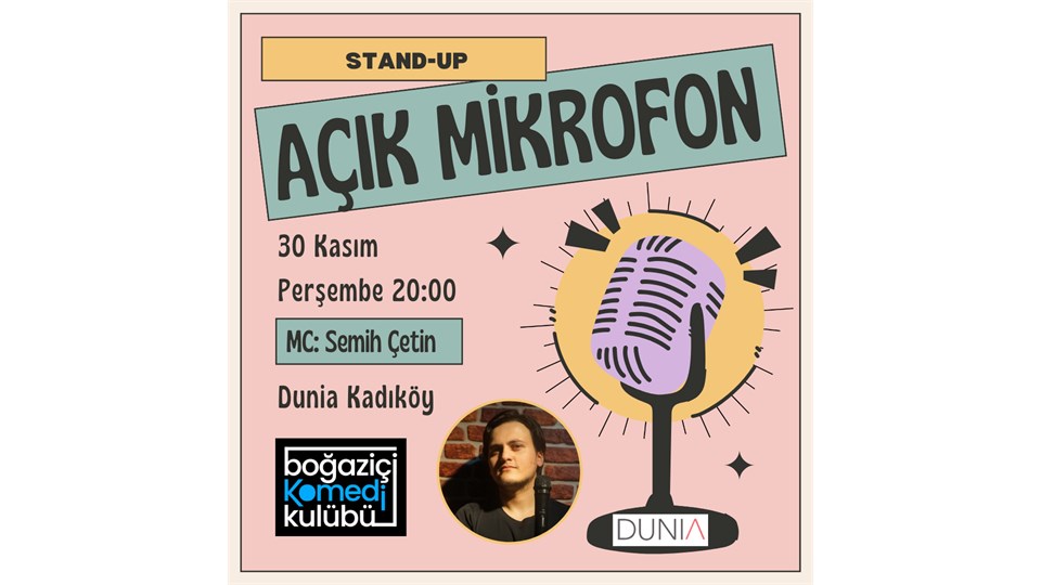 Boğaziçi Komedi Kulübü: Açık Mikrofon Stand-up Gecesi