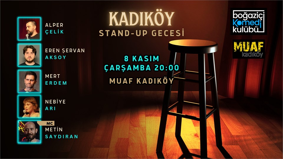 Kadıköy Stand-up Gecesi - Boğaziçi Komedi Kulübü