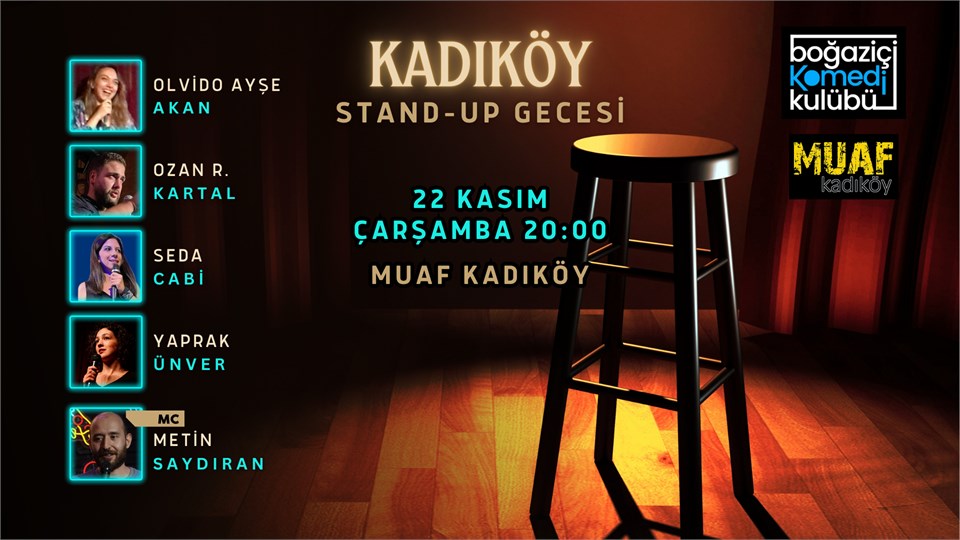 Kadıköy Stand-up Gecesi - Boğaziçi Komedi Kulübü