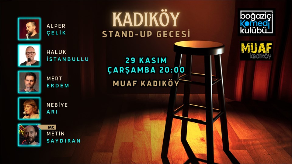 Kadıköy Stand-up Gecesi - Boğaziçi Komedi Kulübü