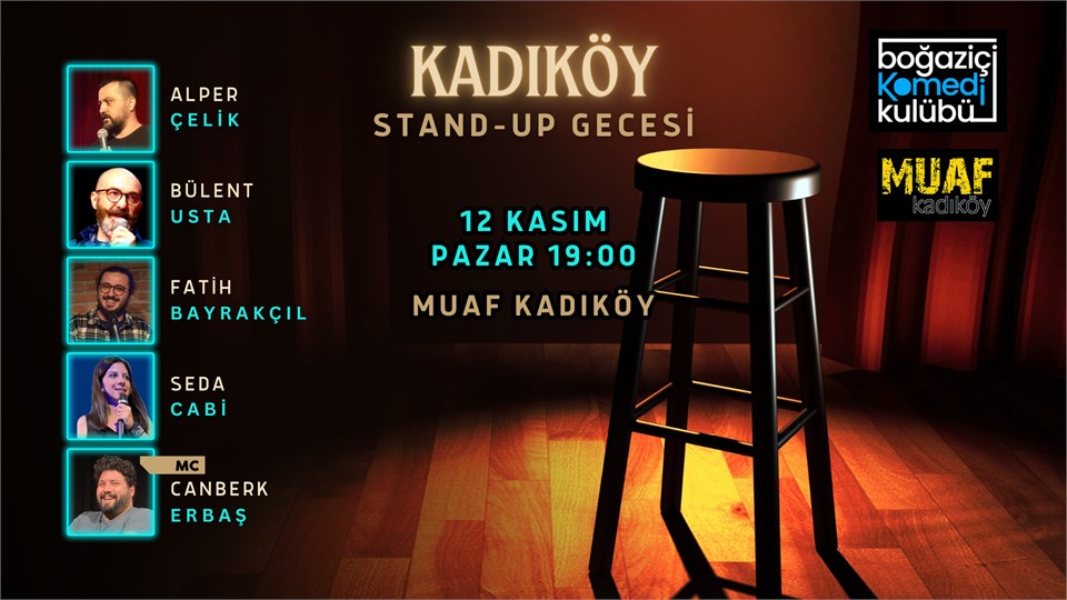Kadıköy Stand-up Gecesi - Boğaziçi Komedi Kulübü