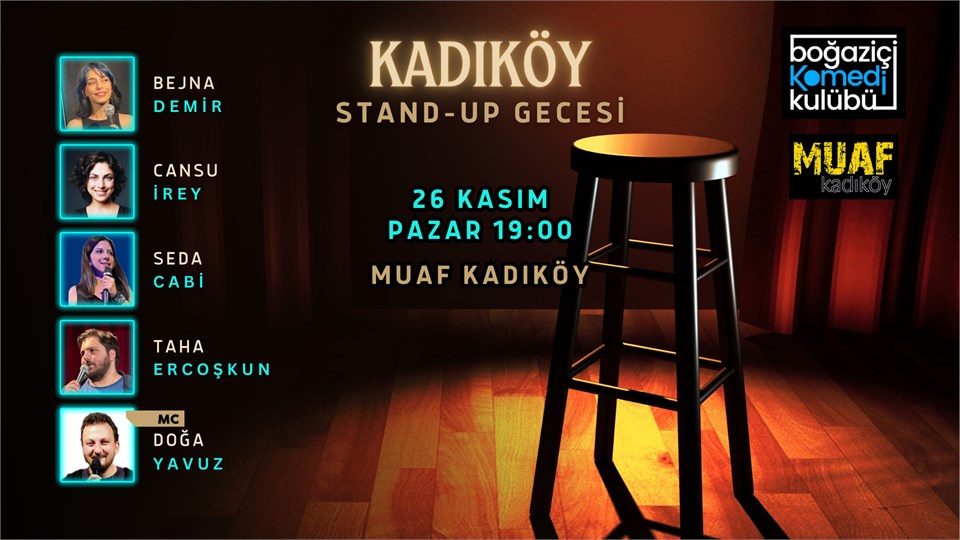 Kadıköy Stand-up Gecesi - Boğaziçi Komedi Kulübü