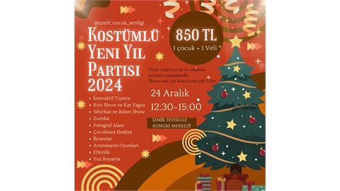 ÇOCUKLAR İÇİN KOSTÜMLÜ YENİ YIL PARTİSİ - 2024