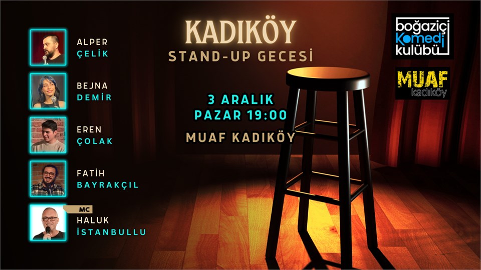 Kadıköy Stand-up Gecesi - Boğaziçi Komedi Kulübü