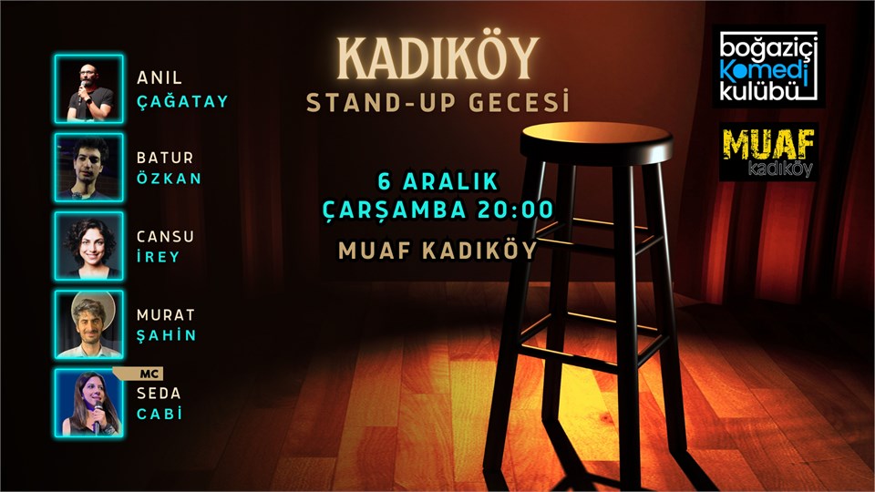Kadıköy Stand-up Gecesi - Boğaziçi Komedi Kulübü
