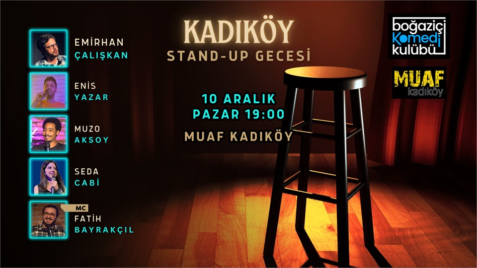 Kadıköy Stand-up Gecesi - Boğaziçi Komedi Kulübü