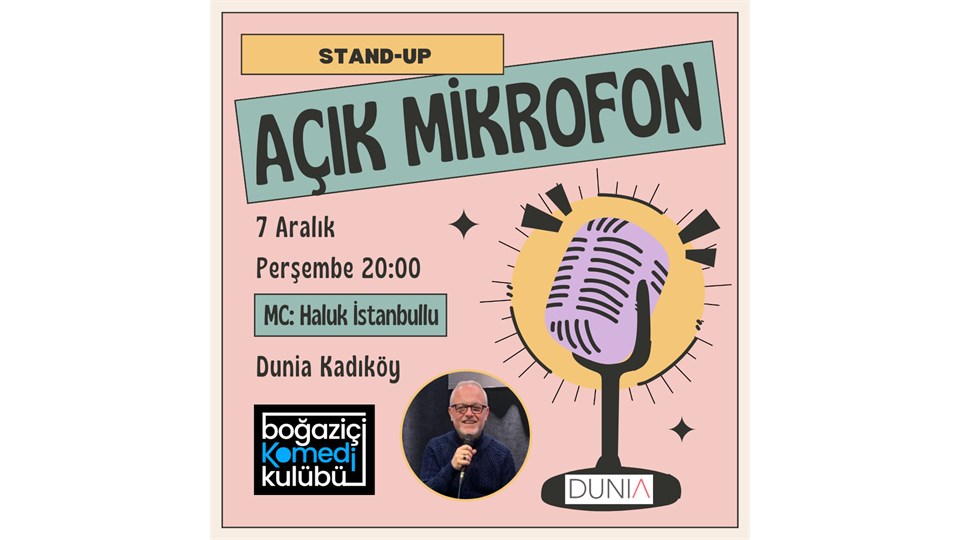Boğaziçi Komedi Kulübü: Açık Mikrofon Stand-up Komedi