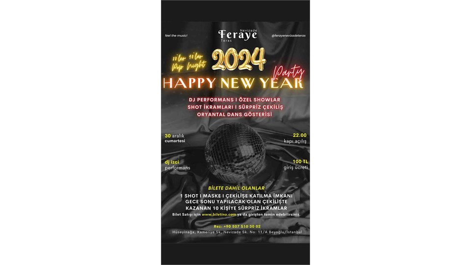 Happy New Year Party 24' 80's 90's Pop Night 
