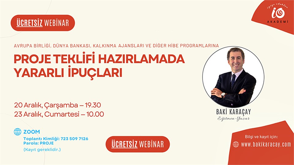 ProjeTeklifi Hazırlamada Yararlı İpuçları (ÜCRETSİZ Webinar) 
