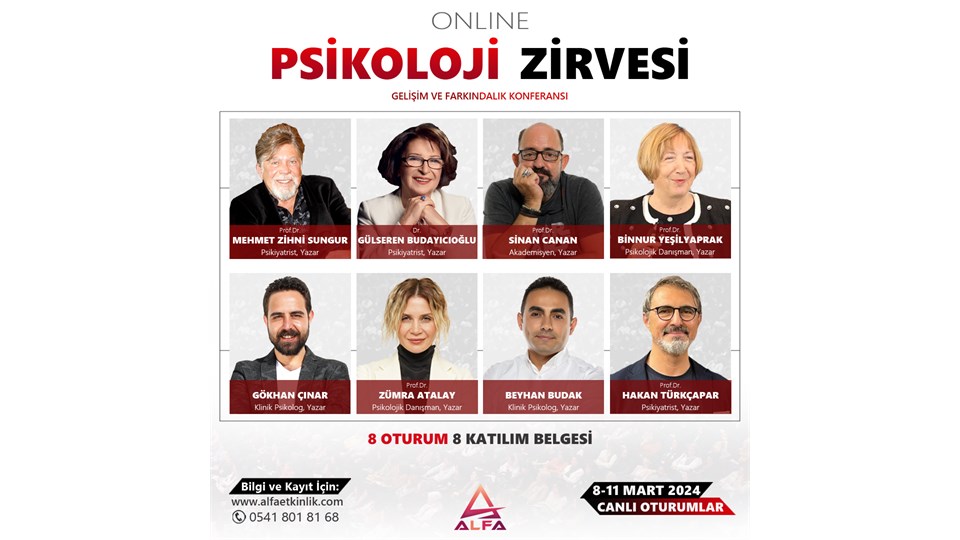 ONLINE PSİKOLOJİ ZİRVESİ 8-11 MART 2024