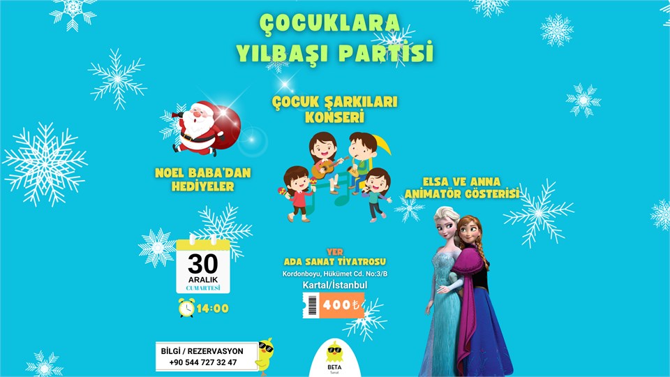 ÇOCUKLAR İÇİN YILBAŞI PARTİSİ