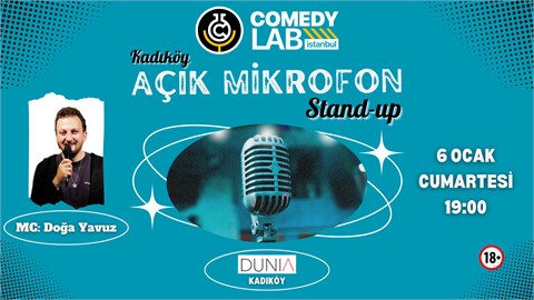Açık Mikrofon Stand-up - Comedy Lab Istanbul