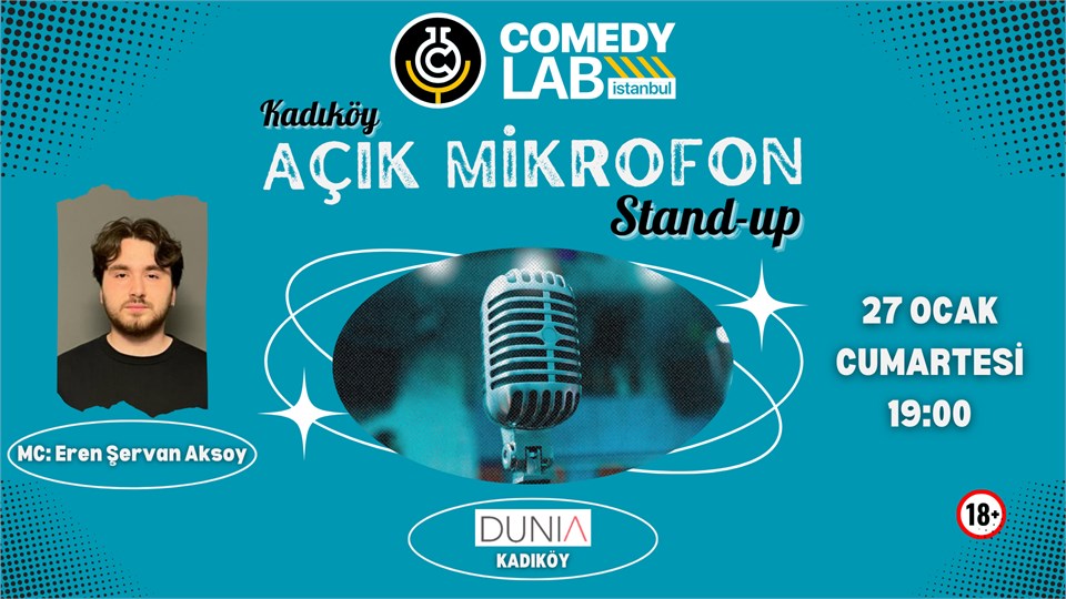 Açık Mikrofon Stand-up - Comedy Lab Istanbul