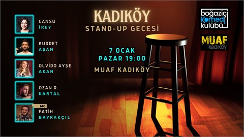 Kadıköy Stand-up Gecesi - Boğaziçi Komedi Kulübü