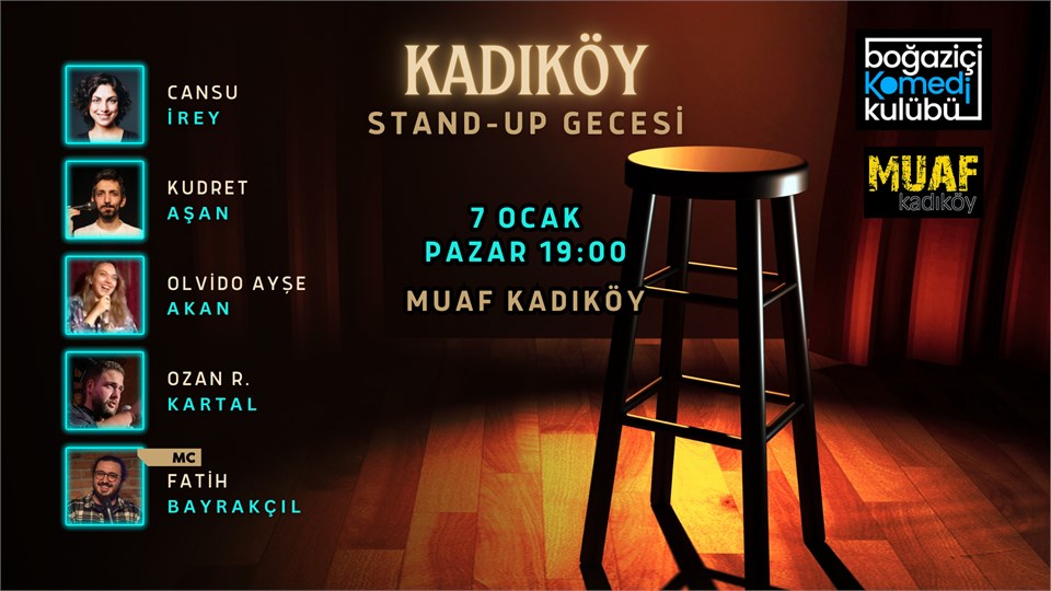 Kadıköy Stand-up Gecesi - Boğaziçi Komedi Kulübü