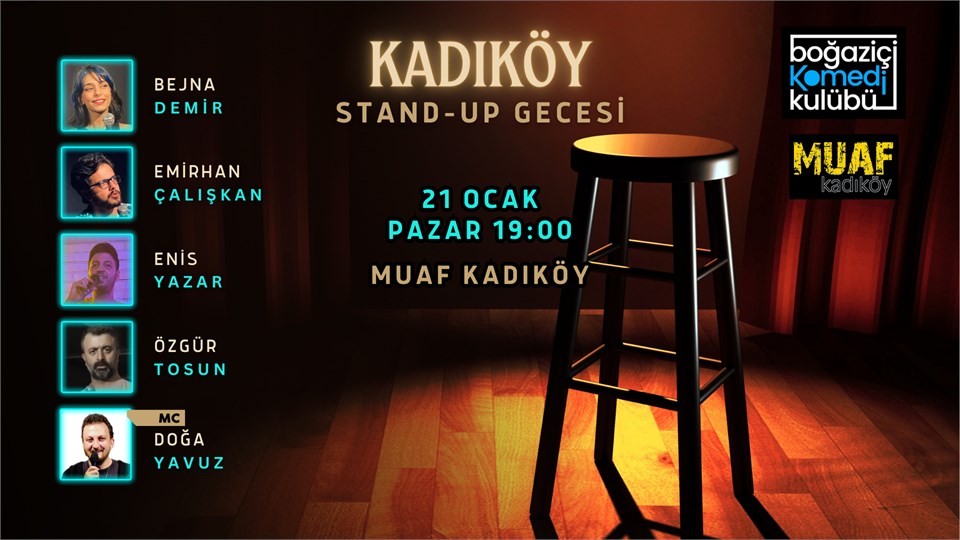 Kadıköy Stand-up Gecesi - Boğaziçi Komedi Kulübü