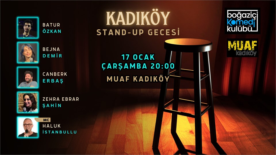 Kadıköy Stand-up Gecesi - Boğaziçi Komedi Kulübü