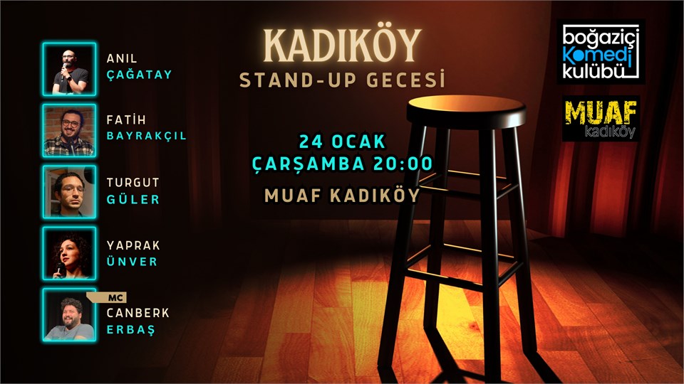 Kadıköy Stand-up Gecesi - Boğaziçi Komedi Kulübü