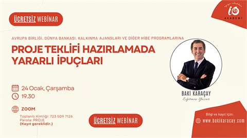 ProjeTeklifi Hazırlamada Yararlı İpuçları (ÜCRETSİZ Webinar)